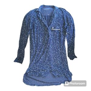 Victoria's Secret sleepshirt blue Nightgown‎ ladies Small